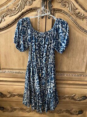 BLUE ISLAND - Batik Blue Dress - XS NWOT
